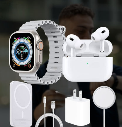 Combo x8 Reloj Audifonos y accesorios