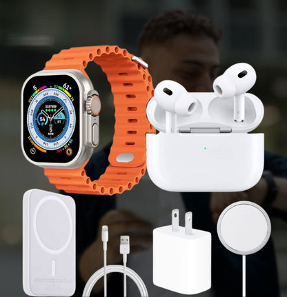 Combo x8 Reloj Audifonos y accesorios