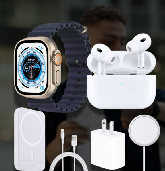 Combo x8 Reloj Audifonos y accesorios
